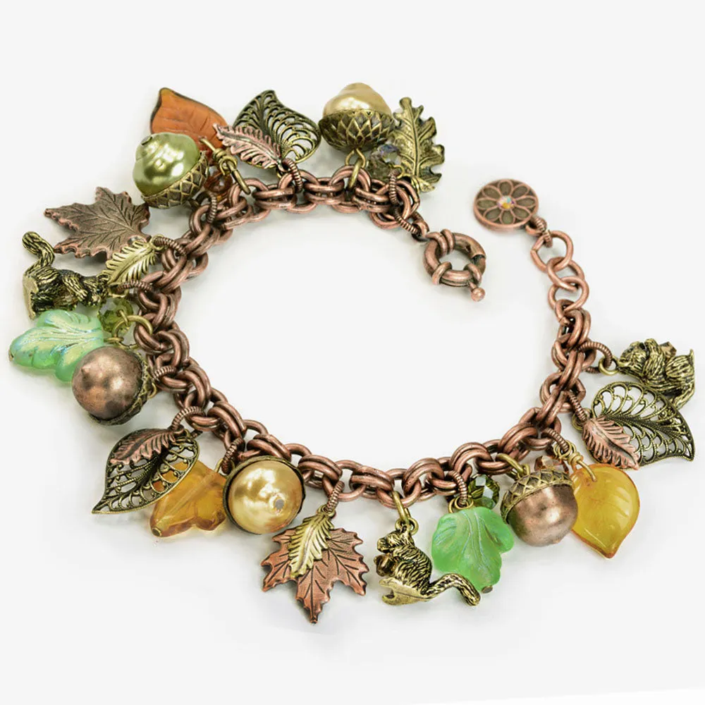 Squirrel's Harvest Charm Bracelet BR648 sold by Sweet Romance product image thumbnail 3