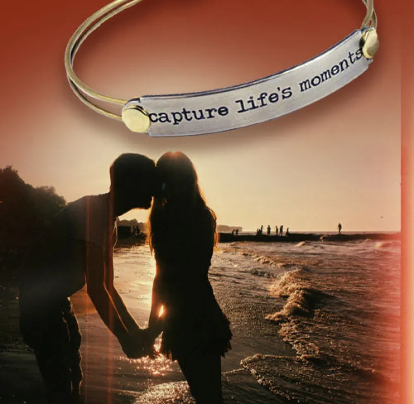 Capture life's moments Inspirational Message Bracelet BR418 sold by Sweet Romance