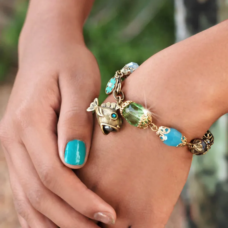 My Vintage Fish Beaded Bracelet BR1202 sold by Sweet Romance