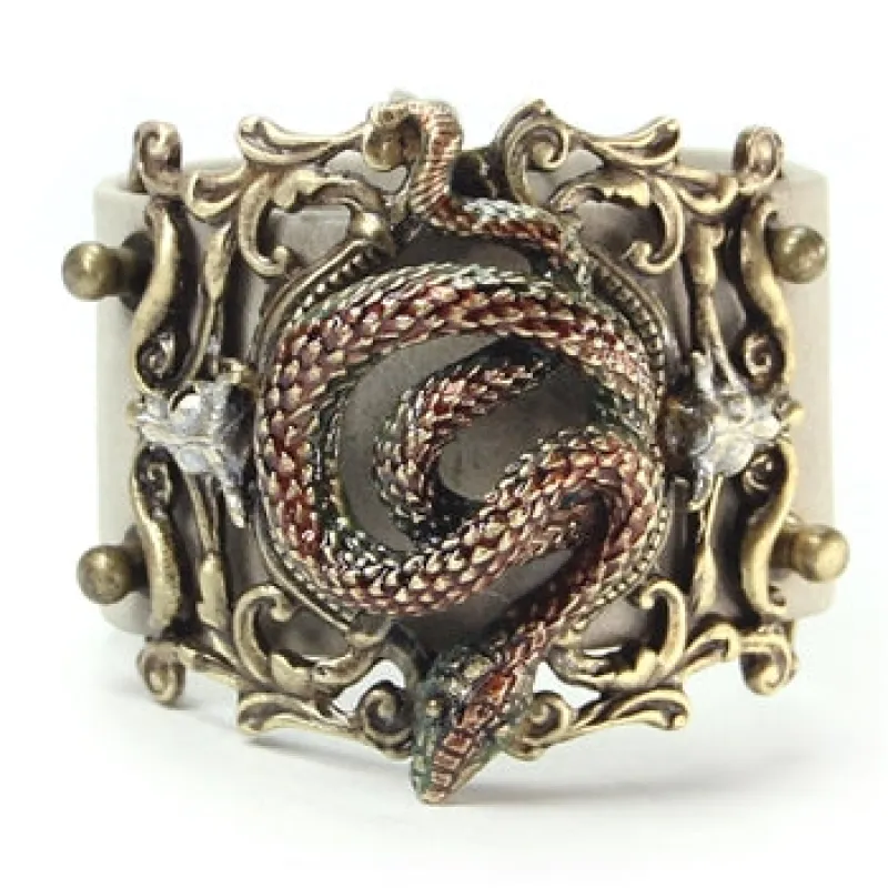 Rattlesnake Leather Bracelet sold by Sweet Romance