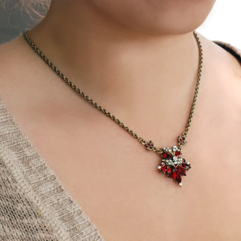 Vintage Crystal Necklace made by Sweet Romance