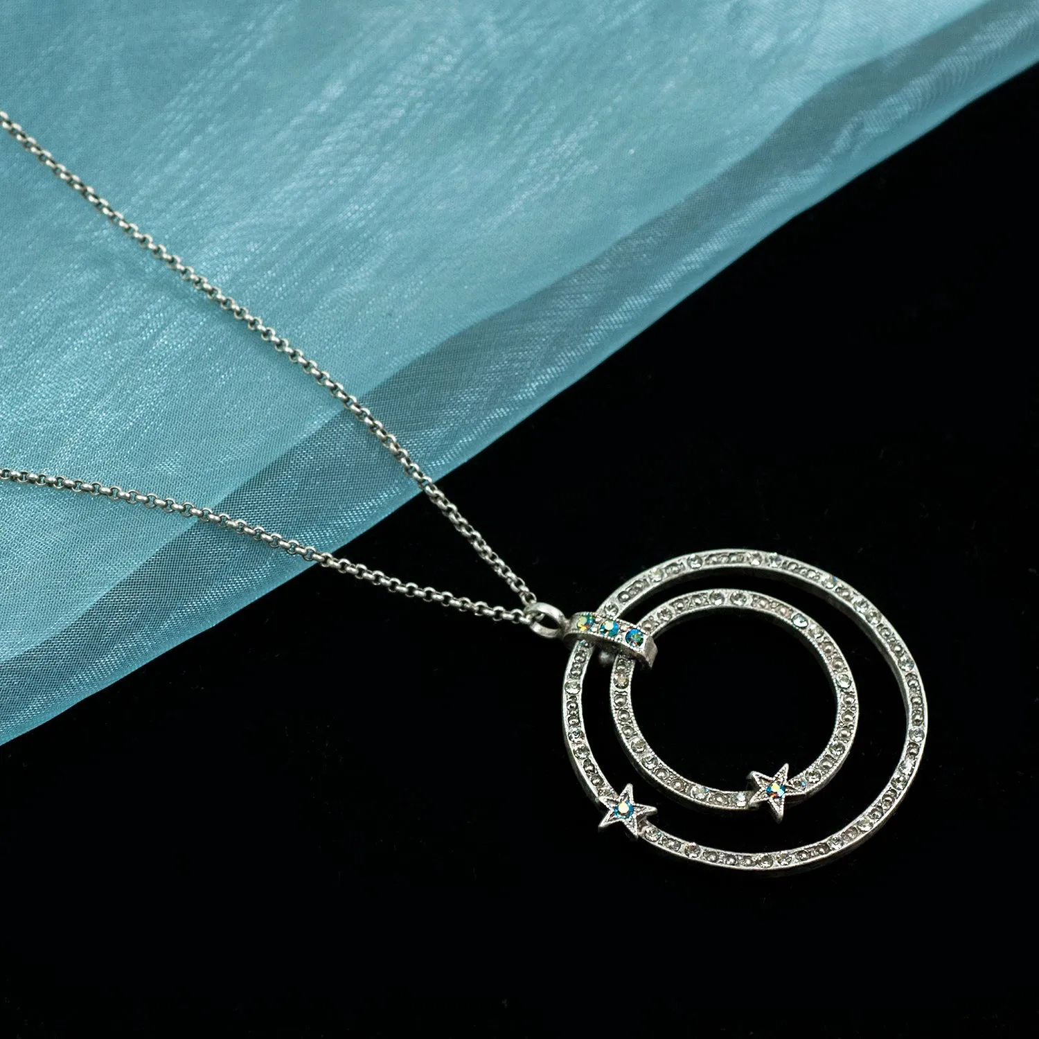Double Circle Star Necklace N1643 sold by Sweet Romance product image thumbnail 5