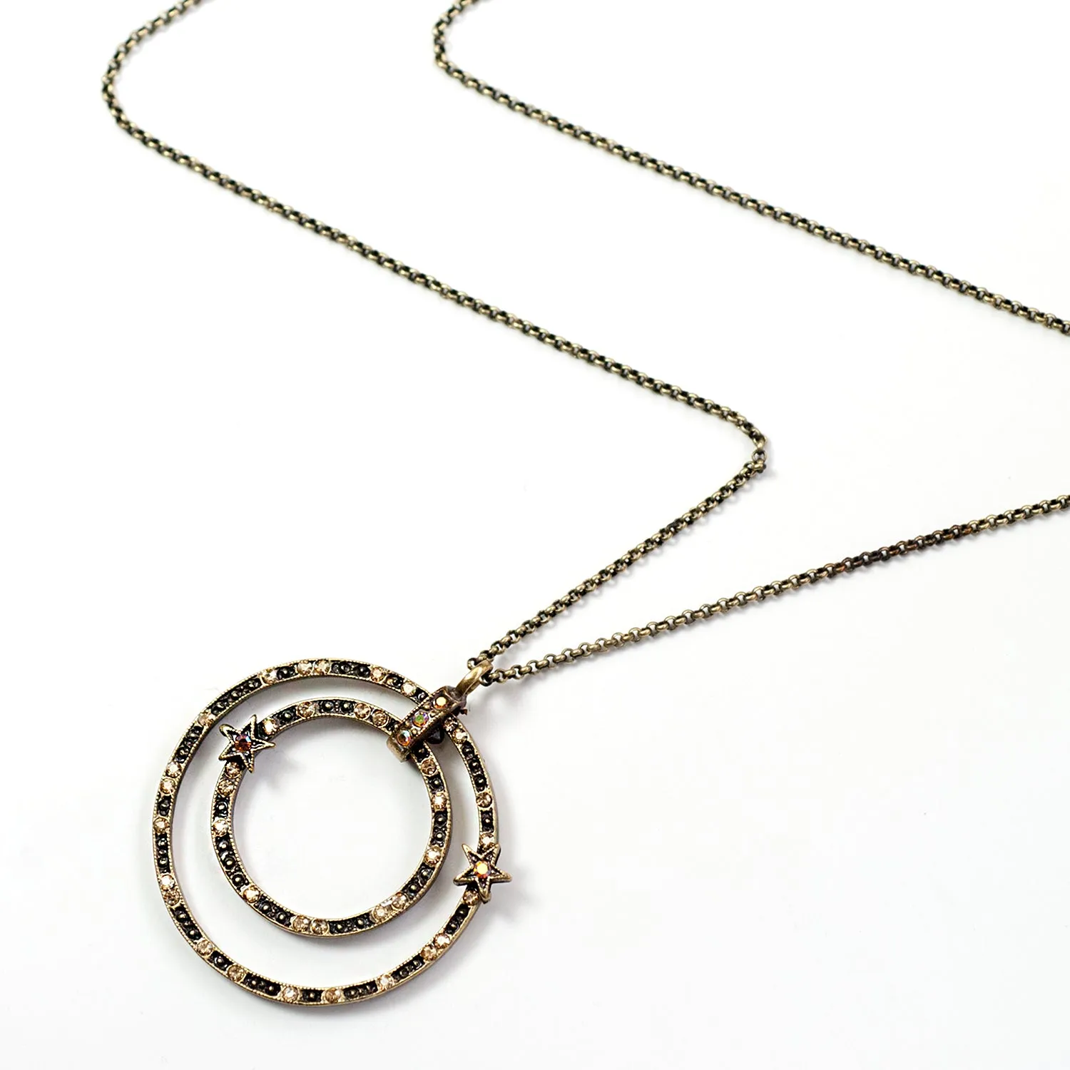 Double Circle Star Necklace N1643 sold by Sweet Romance product image thumbnail 3