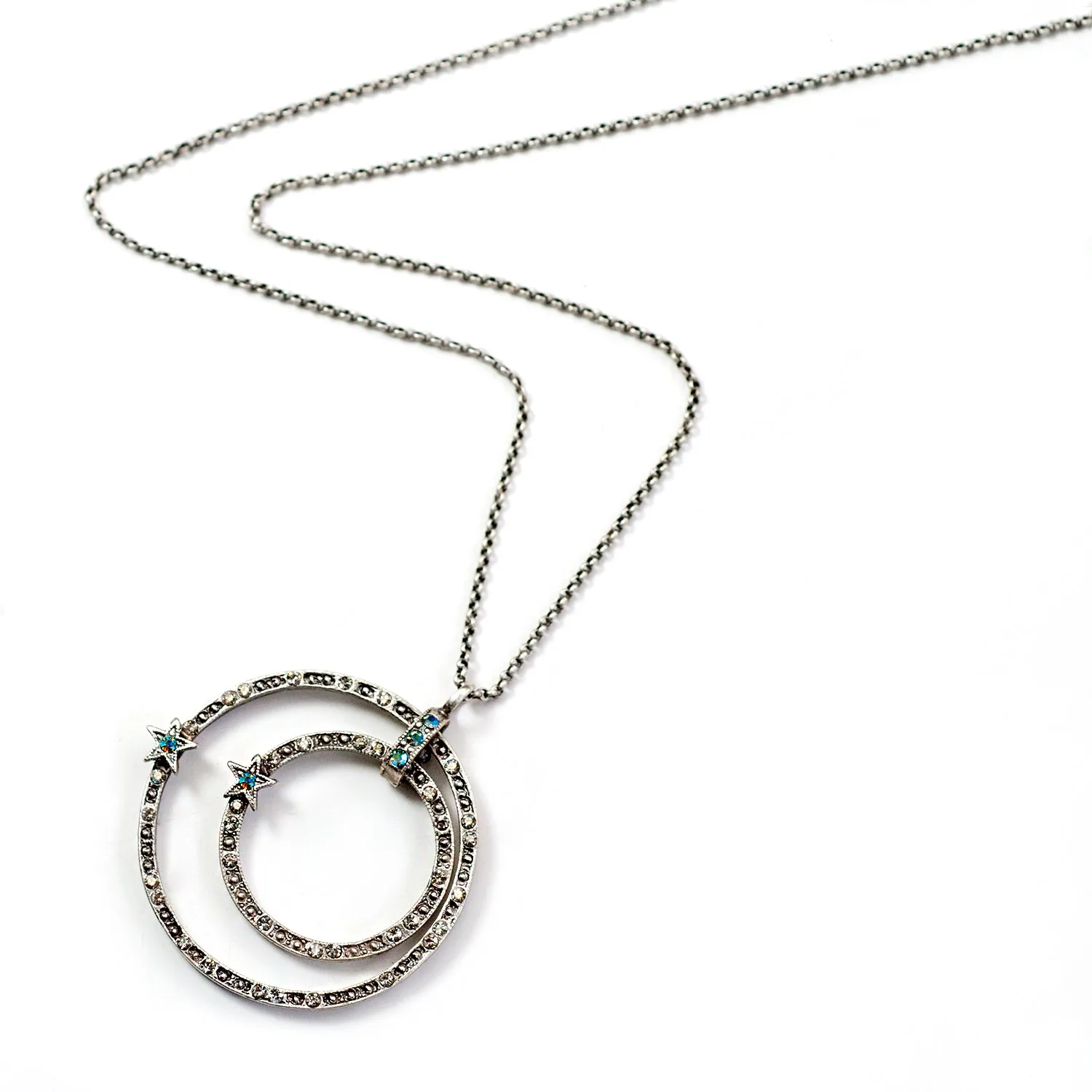 Double Circle Star Necklace N1643 sold by Sweet Romance product image thumbnail 2