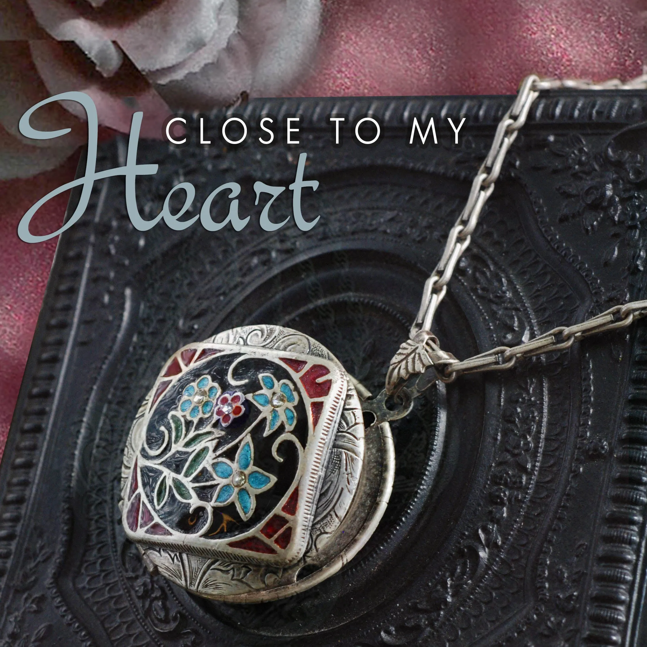 Enamel Locket Silver and Gold sold by Sweet Romance product image thumbnail 2