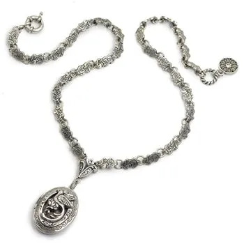 Vintage Bird Locket N1405 sold by Sweet Romance product image thumbnail 2