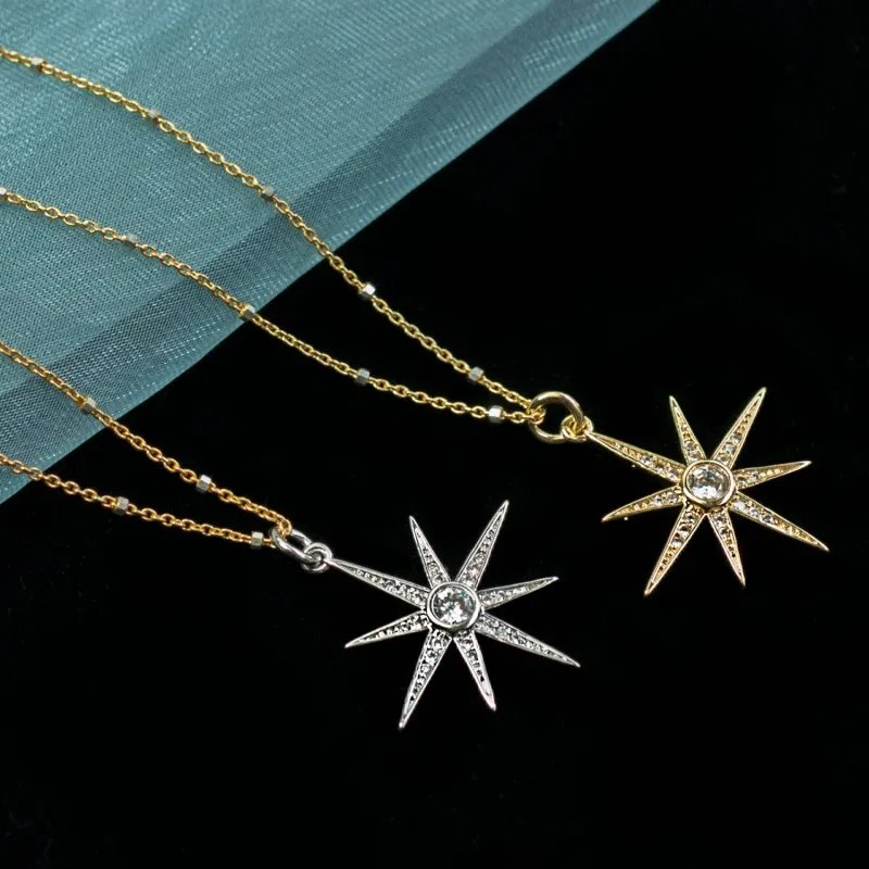 North Star Pendant Necklace N1702 made by Sweet Romance