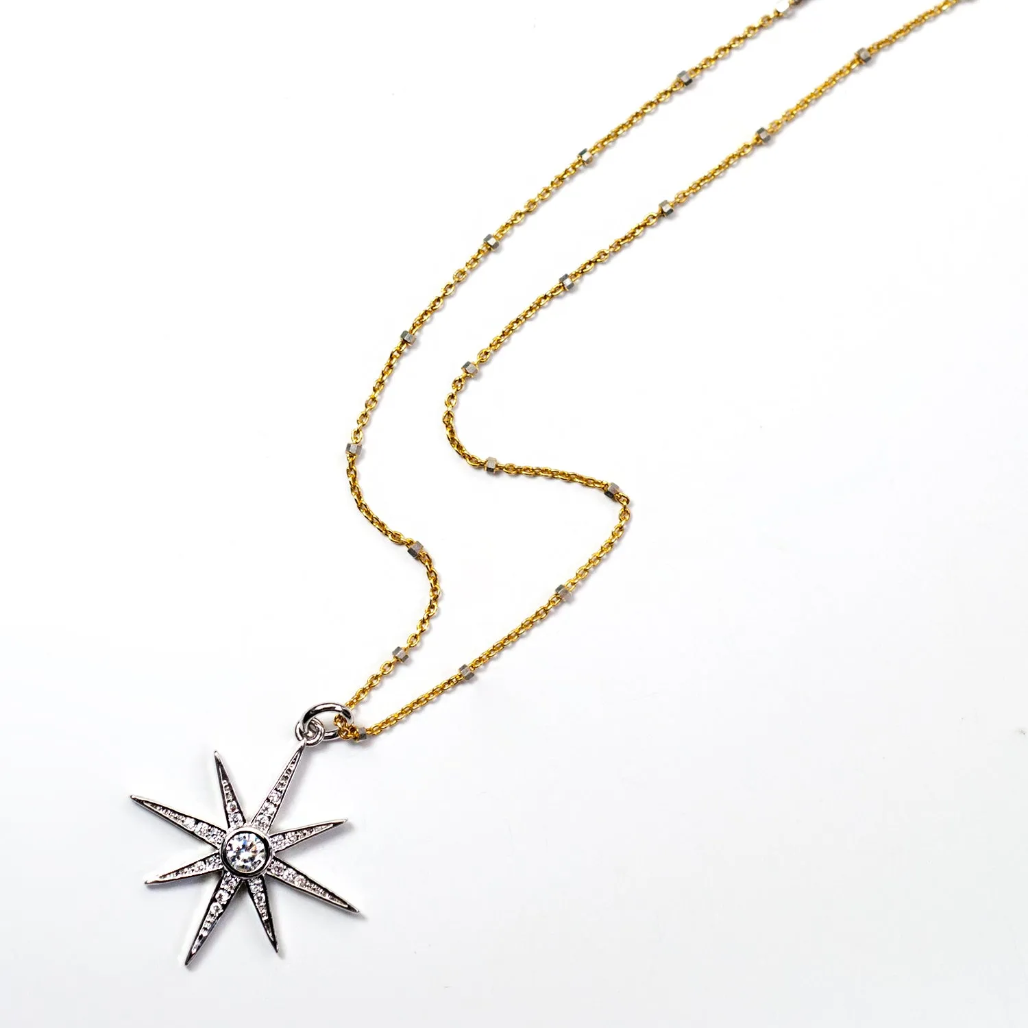 North Star Pendant Necklace N1702 sold by Sweet Romance product image thumbnail 2