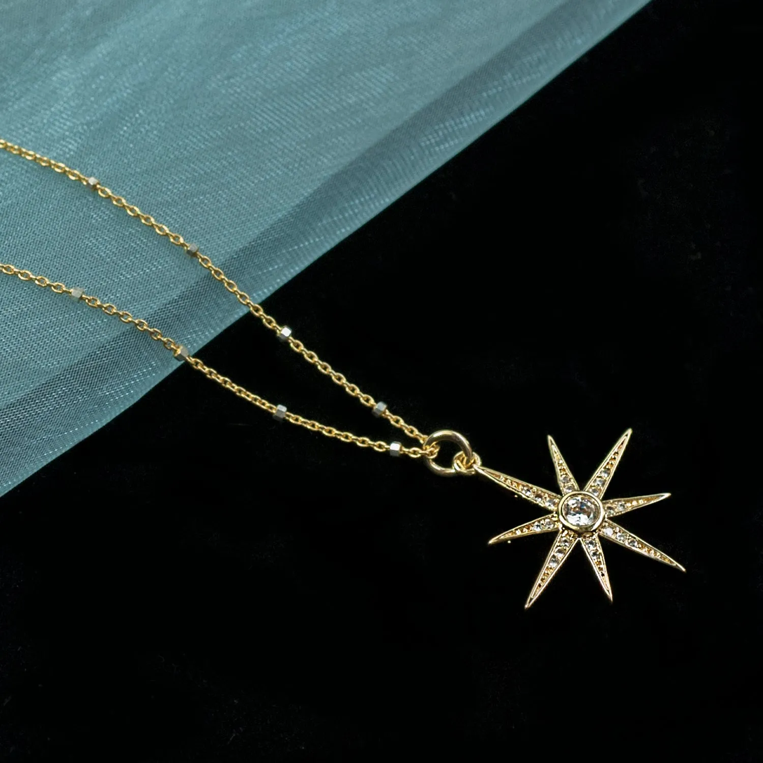 North Star Pendant Necklace N1702 sold by Sweet Romance product image thumbnail 5