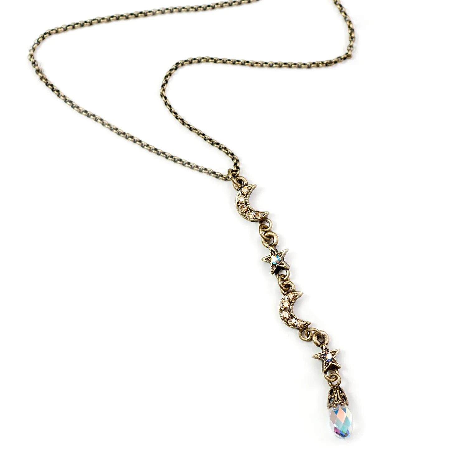 Star & Moon Y Necklace N1628 sold by Sweet Romance product image thumbnail 2