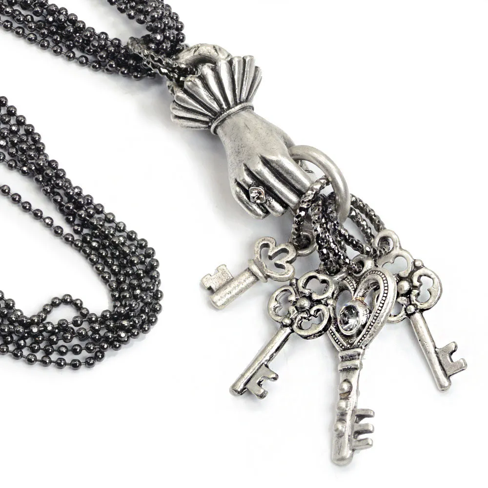Keys to Secret Places Necklace N1406 sold by Sweet Romance product image thumbnail 2
