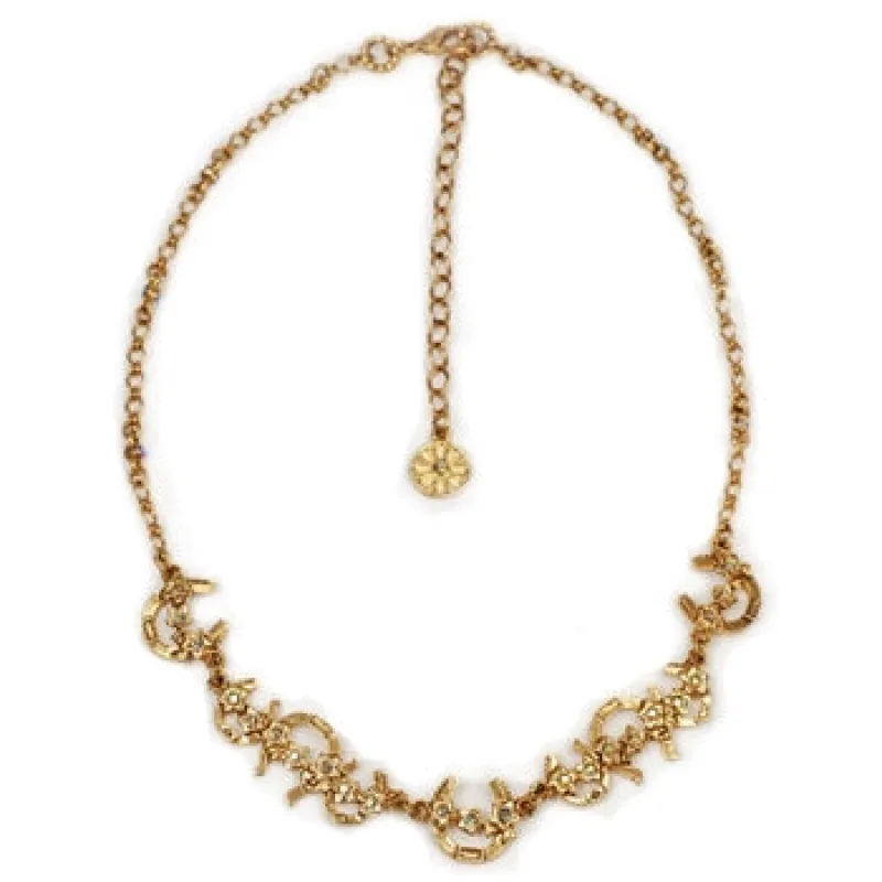 Horseshoe Garland Necklace N345-GO sold by Sweet Romance