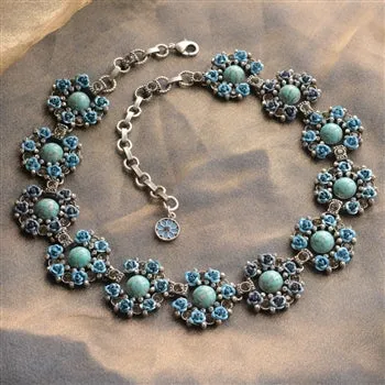 Blue Roses Statement Necklace N283 sold by Sweet Romance product image thumbnail 2