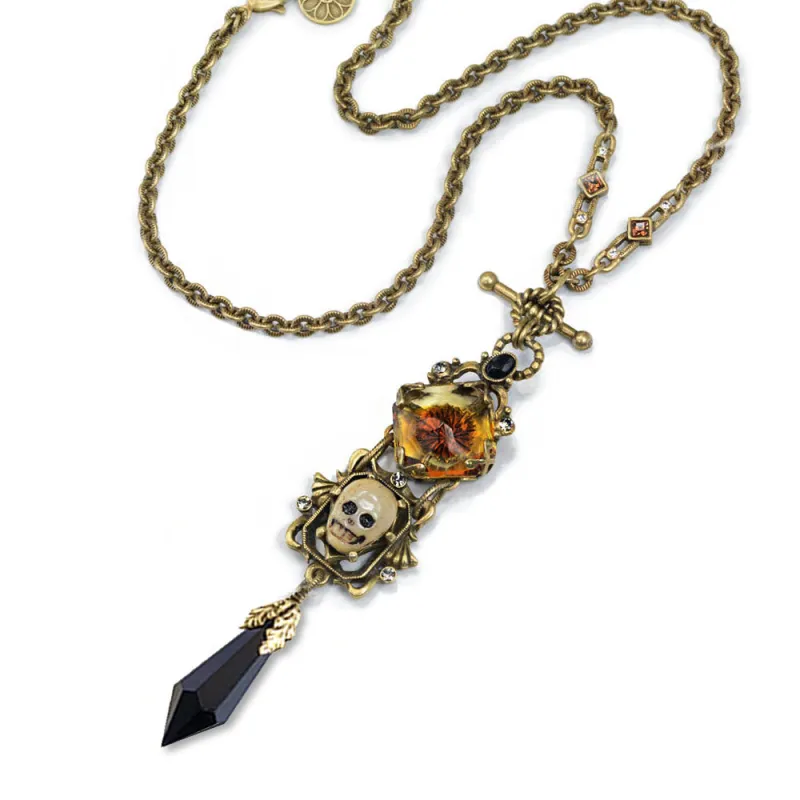 Memento Mori Necklace N1444 made by Sweet Romance