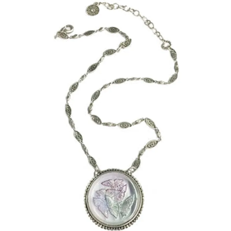 Pastel Butterfly Pendant Necklace sold by Sweet Romance