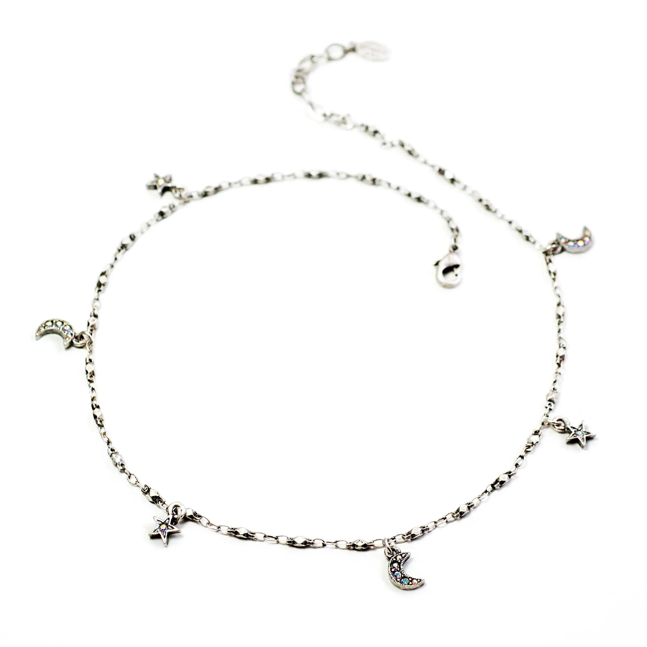 Star & Moon Charm Necklace N1629 sold by Sweet Romance product image thumbnail 2
