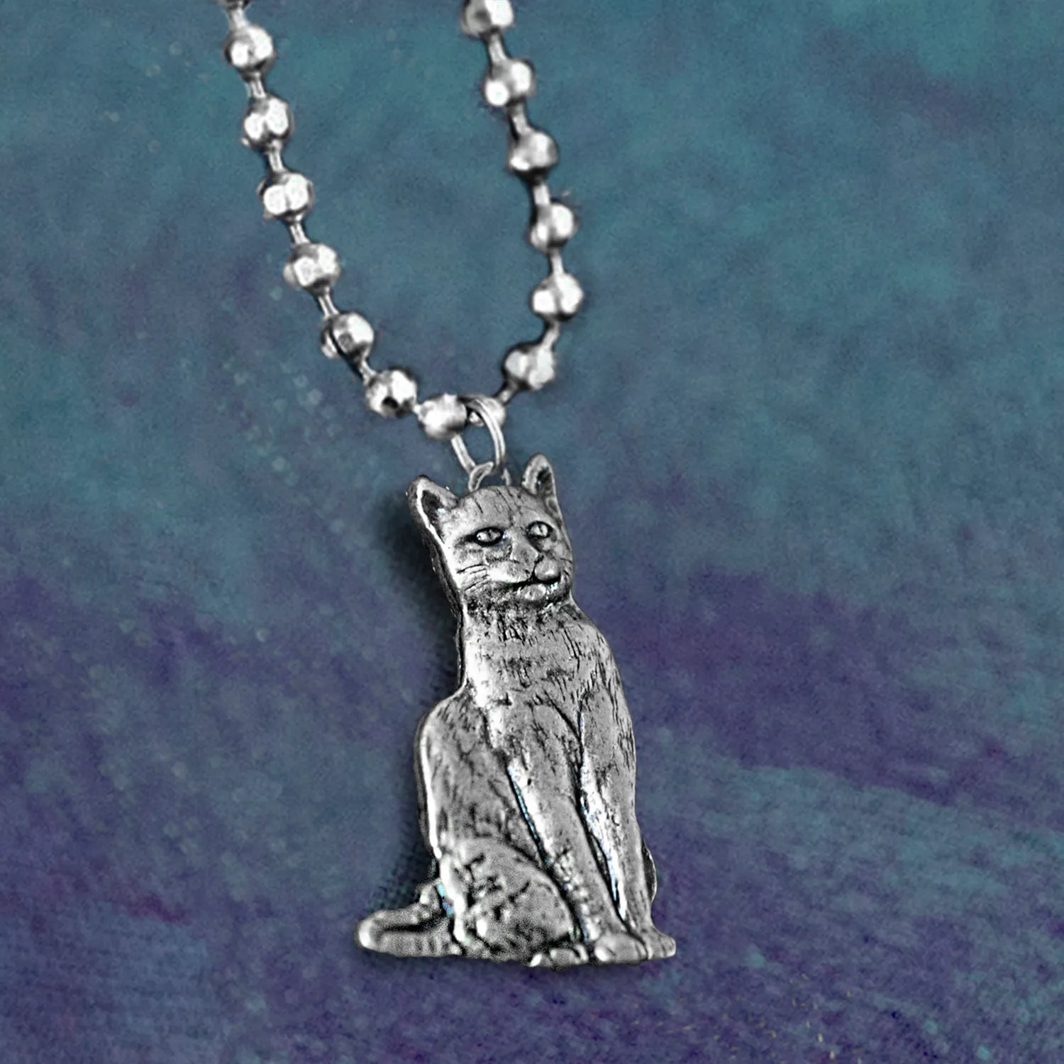 Dainty Vintage Cat Necklace sold by Sweet Romance