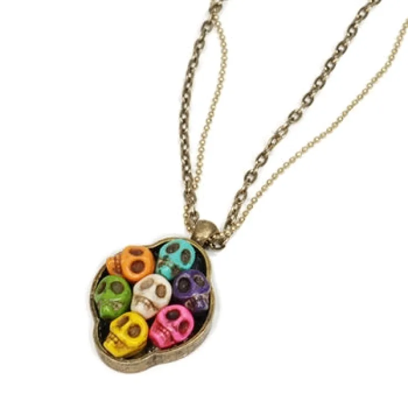 Family Skull Portrait Necklaces N321 made by Sweet Romance