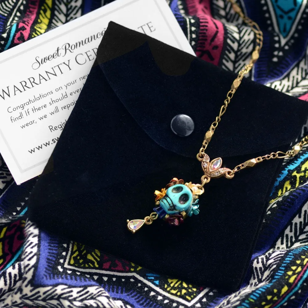 Day of the Dead Skull Necklace sold by Sweet Romance product image thumbnail 3
