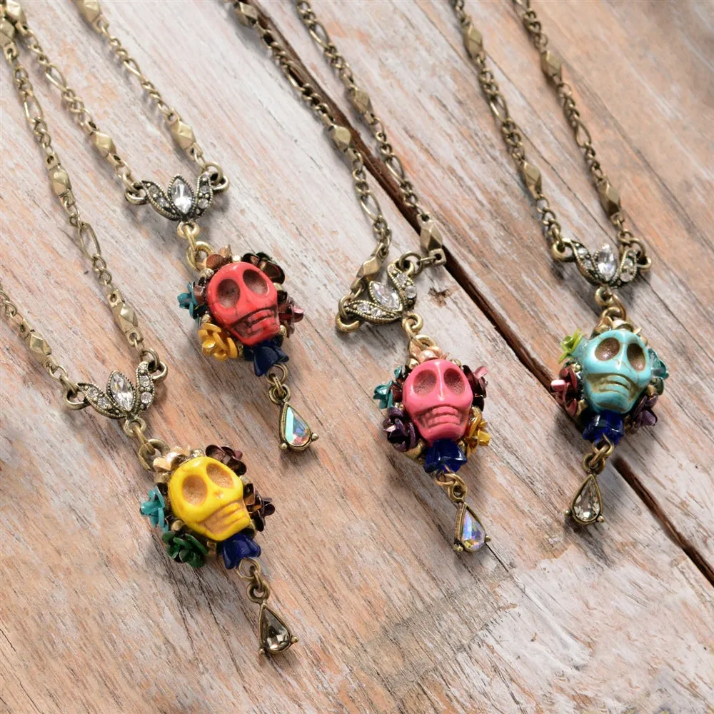 Day of the Dead Skull Necklace sold by Sweet Romance product image thumbnail 2