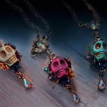 Day of the Dead Skull Necklace sold by Sweet Romance