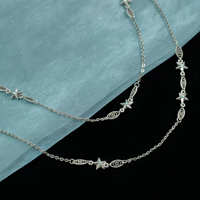 In Line Long Necklace N1637 sold by Sweet Romance