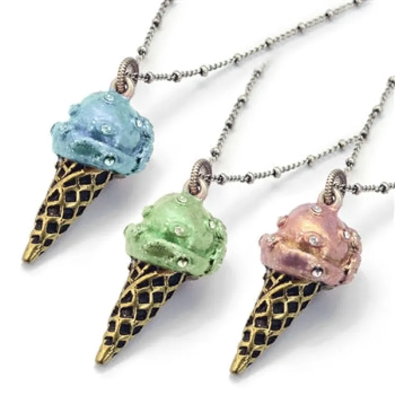 Ice Cream Pendant Necklaces N145 sold by Sweet Romance
