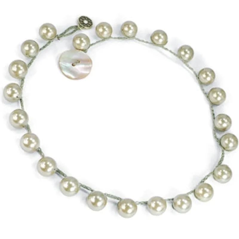 Laguna Beach Pearl Necklace made by Sweet Romance