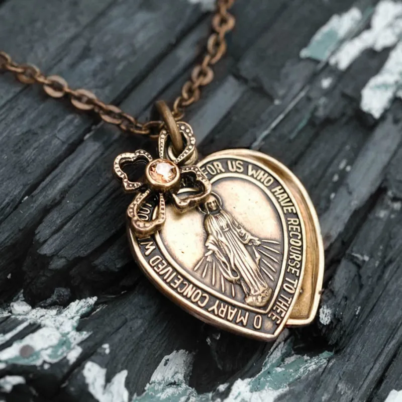 Lord's Prayer Pendant Necklace N1242 sold by Sweet Romance