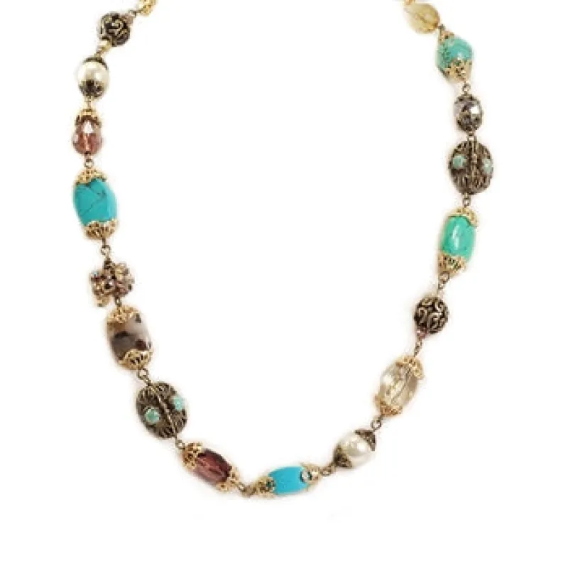 Gemstone Garden Necklace - Short sold by Sweet Romance