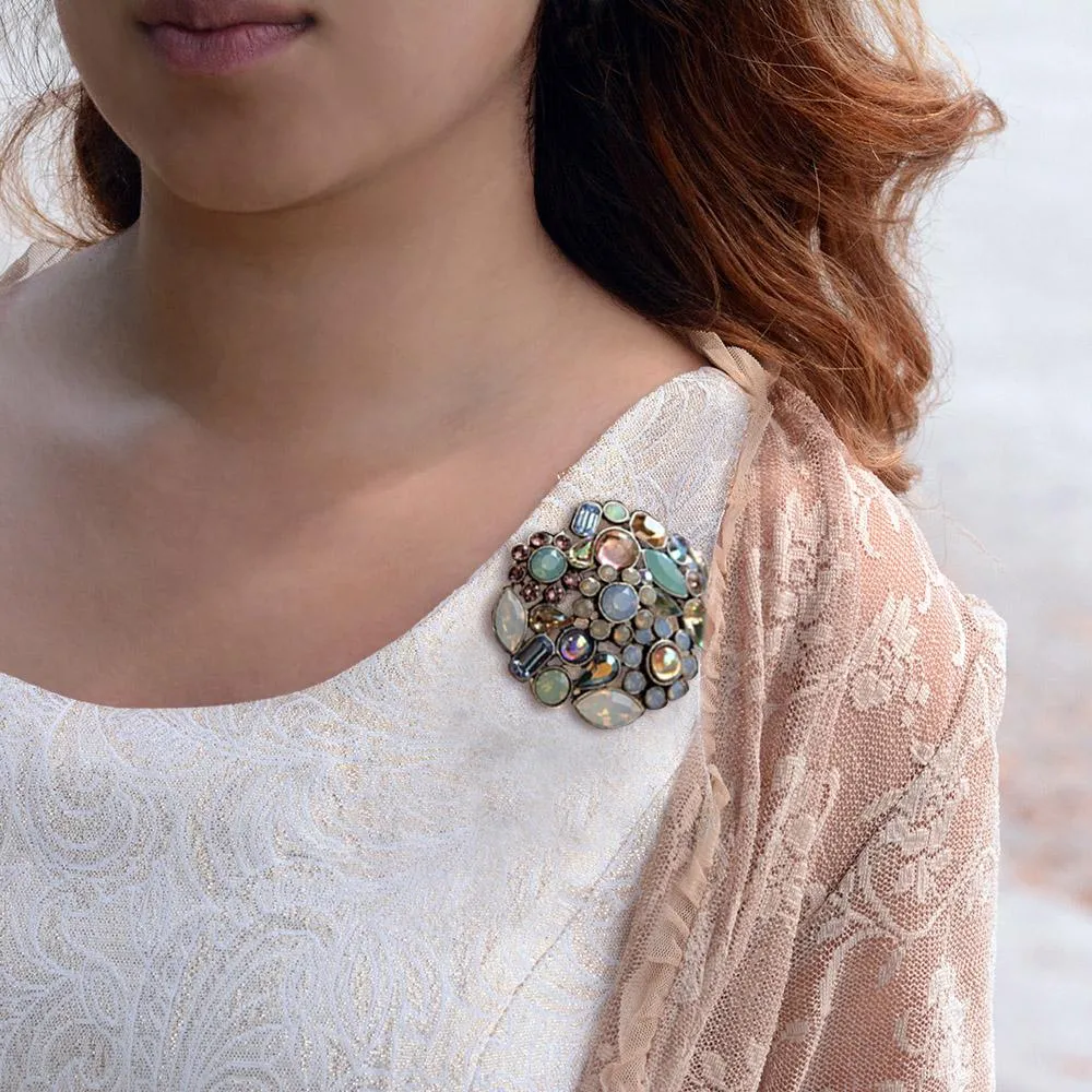 Crystal Mid Century Statement Pin sold by Sweet Romance product image thumbnail 4