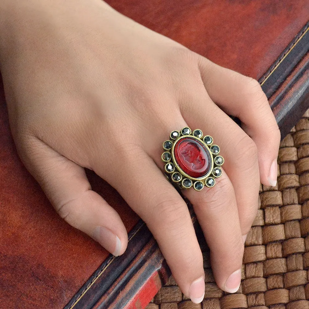Cameo Intaglio Ring R135 sold by Sweet Romance product image thumbnail 5