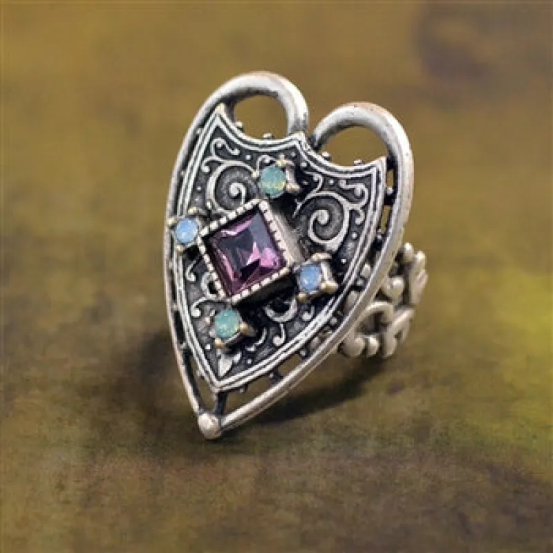 Renaissance Heart Ring R556 sold by Sweet Romance