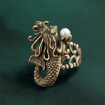 Mermaid Art Nouveau Ring R554 sold by Sweet Romance product image thumbnail 2