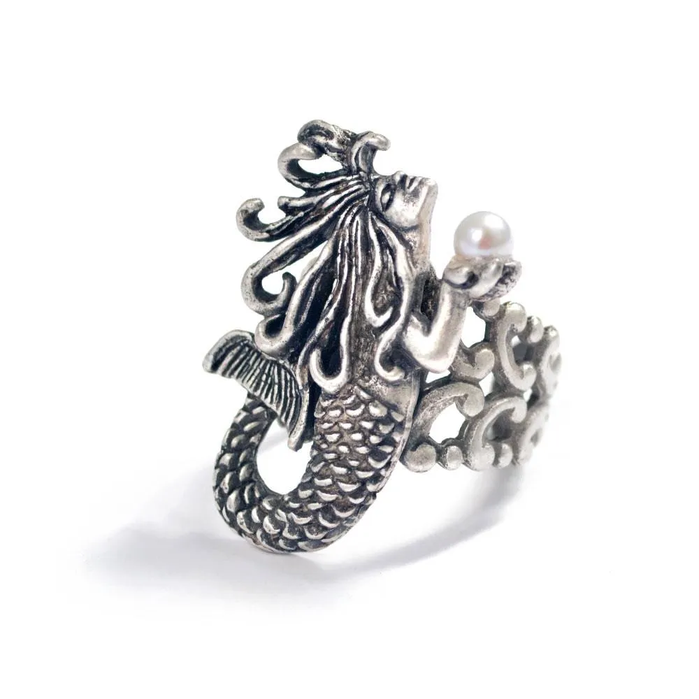 Mermaid Art Nouveau Ring R554 sold by Sweet Romance product image thumbnail 3