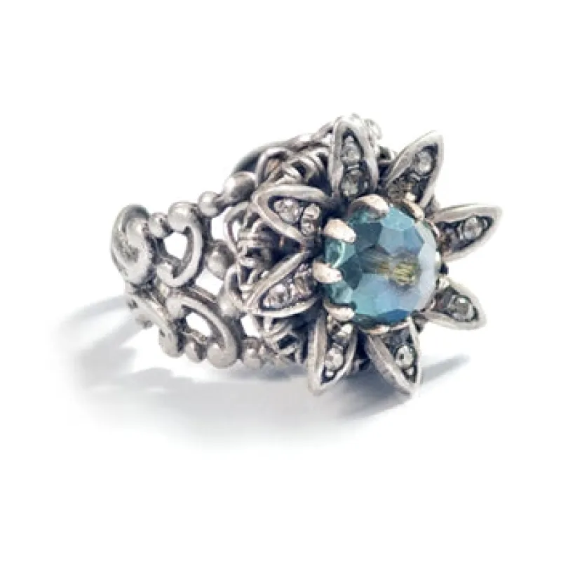 Silver Wildflower Daisy Ring R553 sold by Sweet Romance