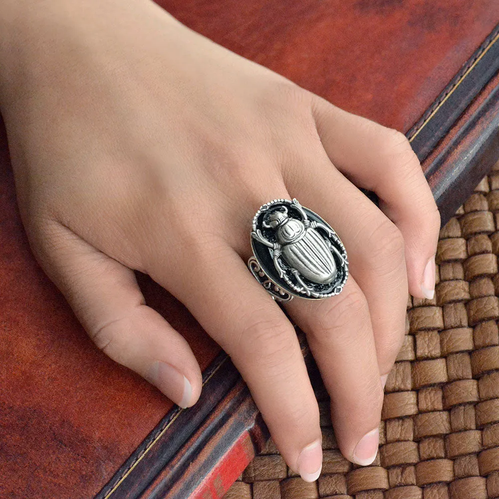 Scarab Beetle Ring R535 sold by Sweet Romance product image thumbnail 4