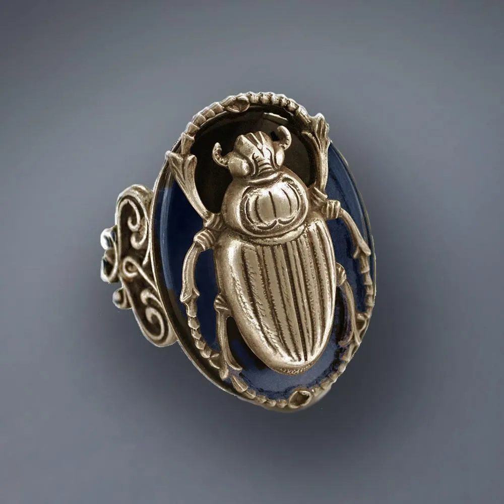 Scarab Beetle Ring R535 sold by Sweet Romance product image thumbnail 5