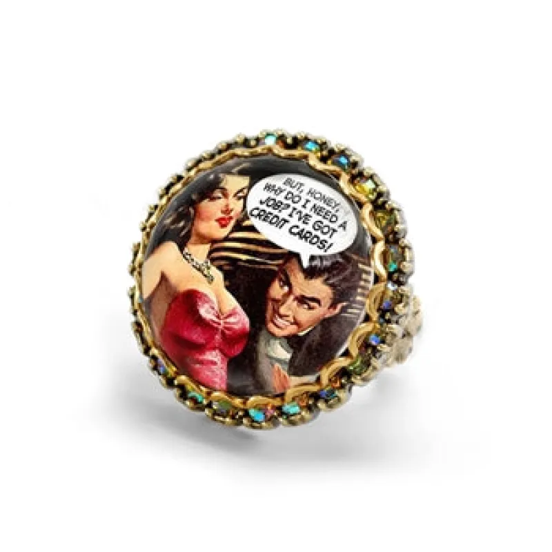 Vintage Vixens Comic Rings made by Sweet Romance