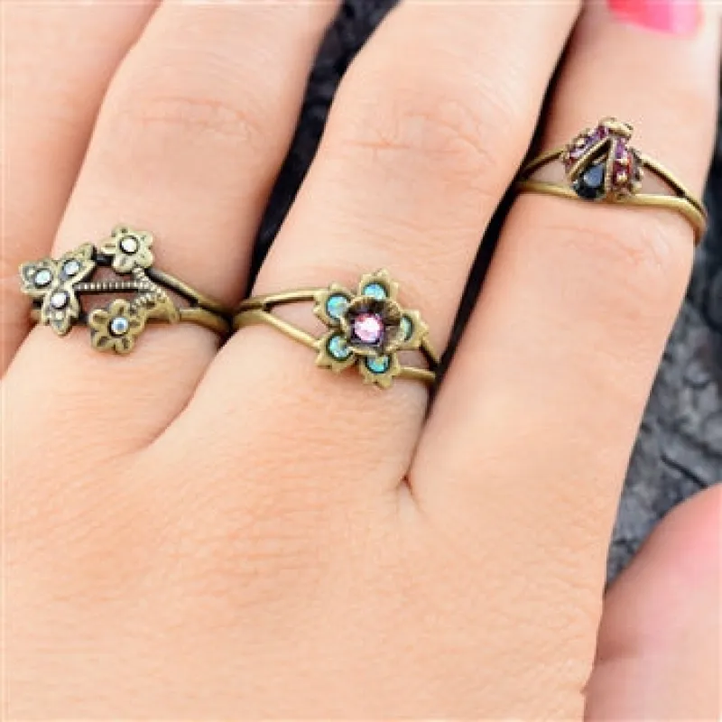 Set of 3 Adjustable Finger Ring or Toe Rings sold by Sweet Romance