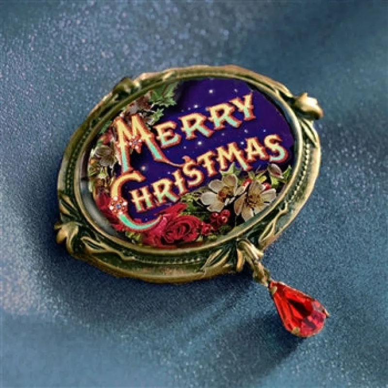 Merry Christmas Pin sold by Sweet Romance