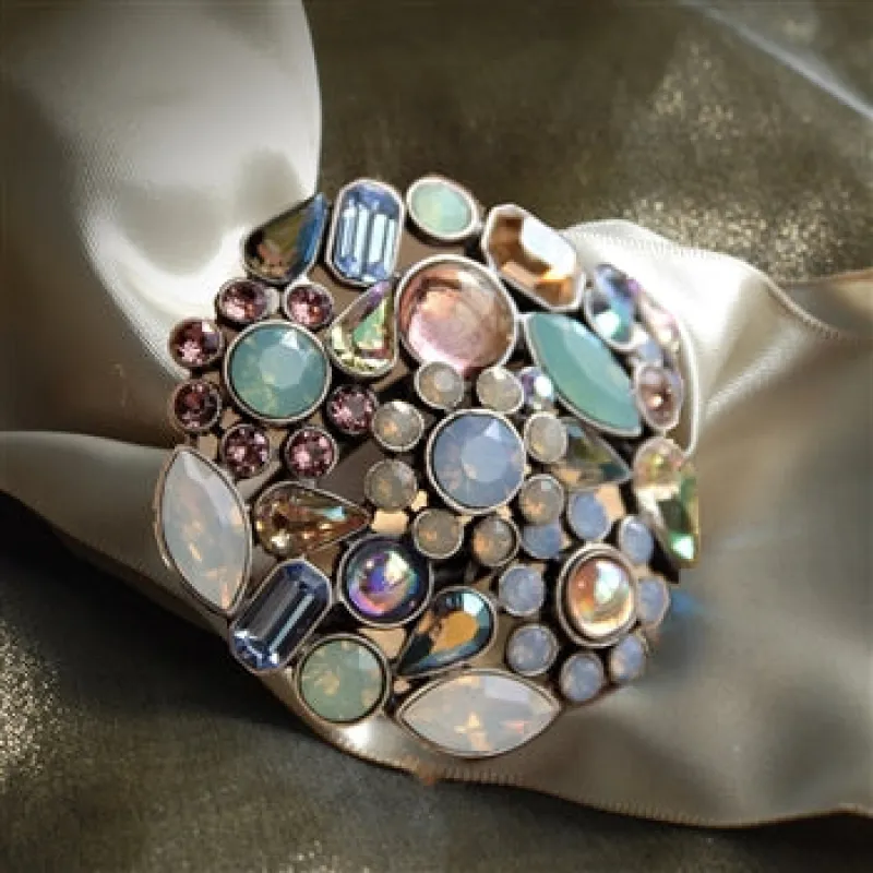 Crystal Modernist Statement Pin sold by Sweet Romance