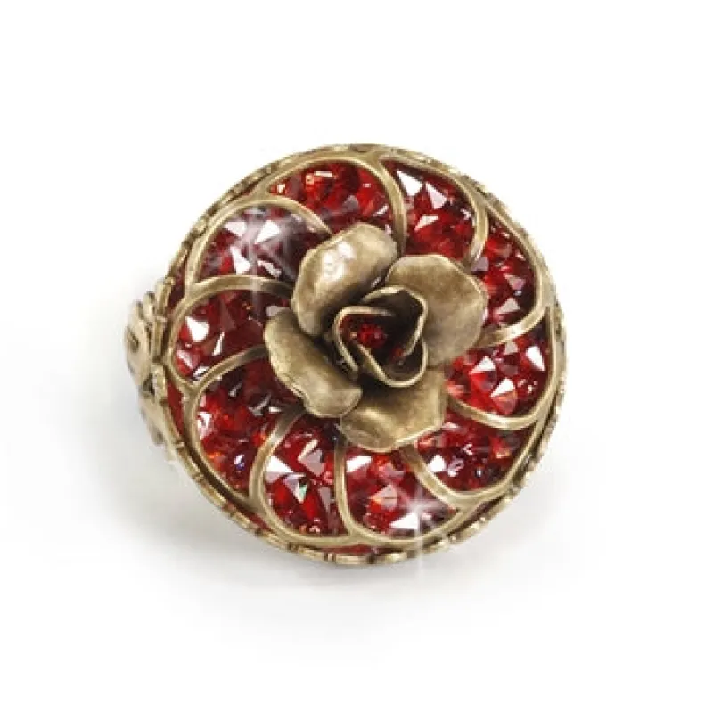 Red Magma Crystal Rocks Ring sold by Sweet Romance