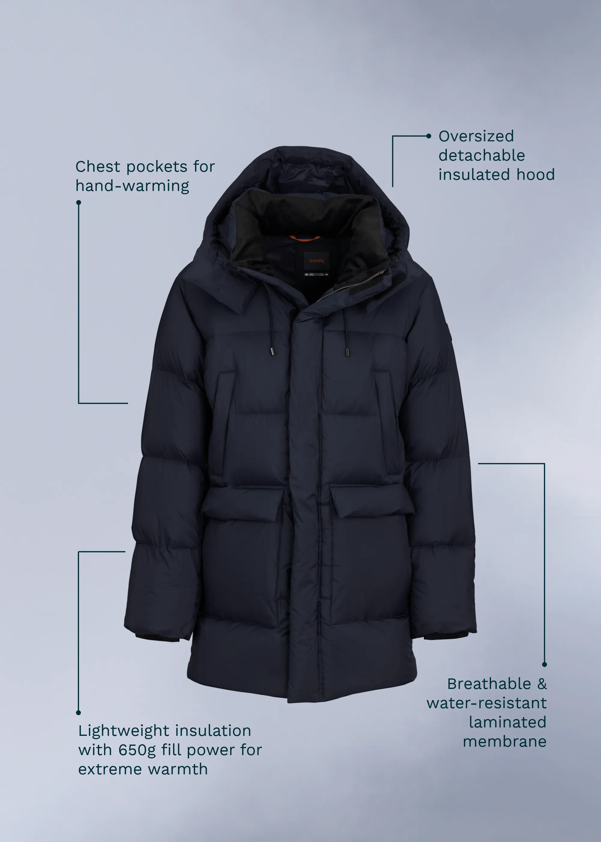 Nagano Down Parka sold by Swims product image thumbnail 2