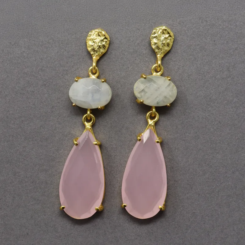 Pink & White Earrings sold by T&C Floral Company