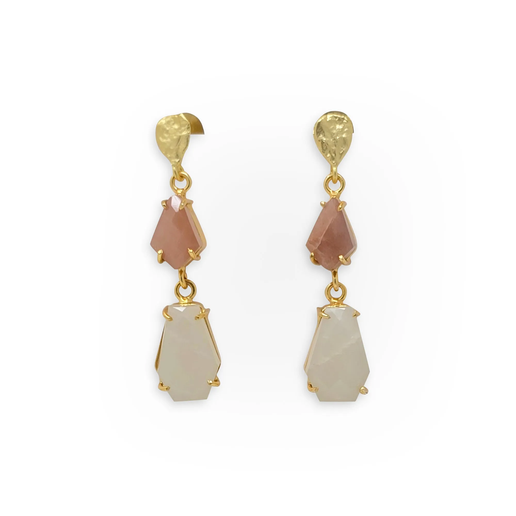 Minimalist Blush and Ivory Earrings sold by T&C Floral Company
