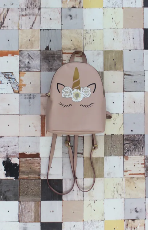 Luna Unicorn Backpack in Blush sold by T-Shirt & Jeans