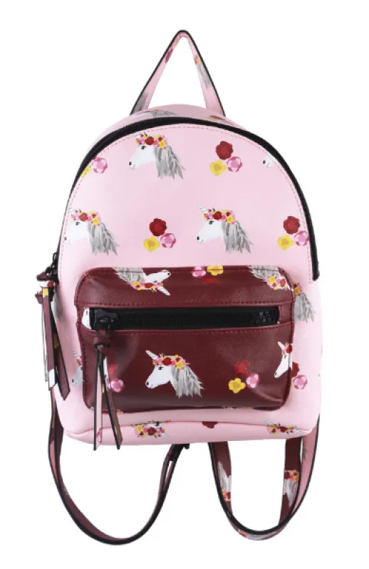 Nomi Dome Backpack in Blush & Burgundy sold by T-Shirt & Jeans