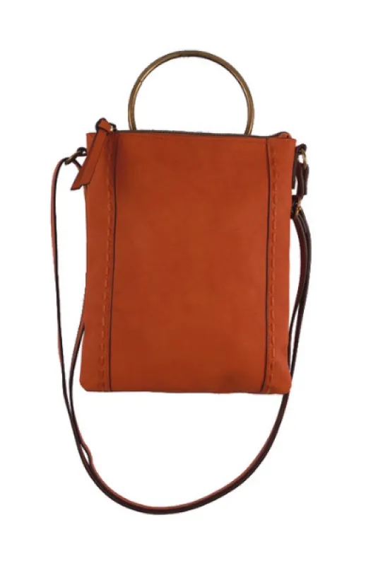 Ringer Passport Crossbody in Cognac sold by T-Shirt & Jeans