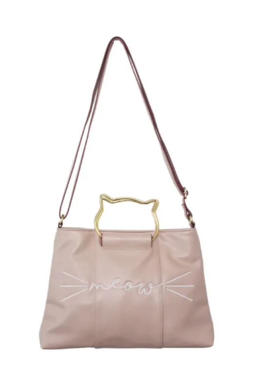 Right Meow Ring Satchel in Blush sold by T-Shirt & Jeans